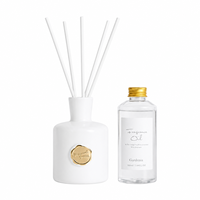 Mini Diffuseur de Parfum en Verre Premium 200ml Écologique avec Huile de Sésame de Luxe Sans Alcool et Longue Durée