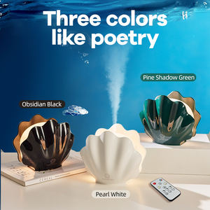 Difusor de Aroma Creativo con Forma de Concha, Difusor Ultrasónico de Aceites Esenciales con Lámpara de 7 Colores y Humidificador de Aire para el Hogar - Product Image 5