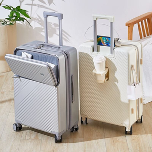 Valise de Voyage Grande Capacité 2026 Tendance avec Ouverture Frontale, Compartiment Ordinateur Portable et Port USB – <span class=keywords><strong>Bagage</strong></span> <span class=keywords><strong>Cabine</strong></span> à Roulettes pour le Voyage - Product Image 2
