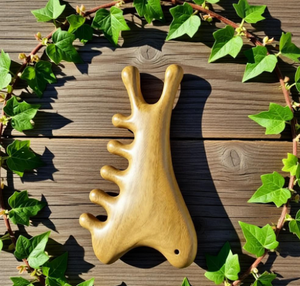 หวีนวดไม้จันทน์เขียวแบบพกพาอเนกประสงค์สี่ในหนึ่งเดียวของใช้ในครัวเรือน - Product Image 3