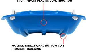 Traîneau à neige personnalisé Descente flexible pour adultes et enfants Traîneau de Noël en plastique pour adultes et enfants Planche à gazon - Product Image 3