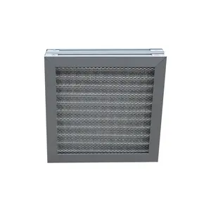 G3 Metal Washable Pleated Panel Air Filter Media Corrugated Aluminum Mesh Air Filter