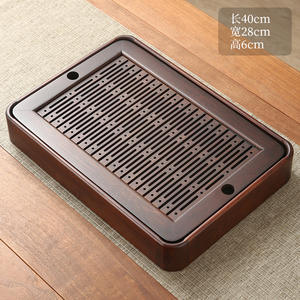 Nuevo tipo de exquisita bandeja pequeña para té de uso doméstico, mesa de té con almacenamiento de agua, mesa para preparar té para una sola persona, juego de té Kung Fu - Product Image 1