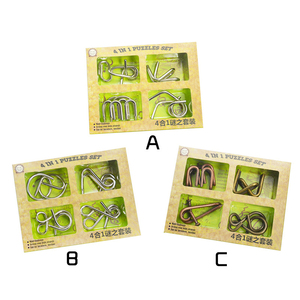 Trẻ em lồng vào nhau khóa lu ban kongming khóa kim loại não trêu ghẹo câu đố - Product Image 1