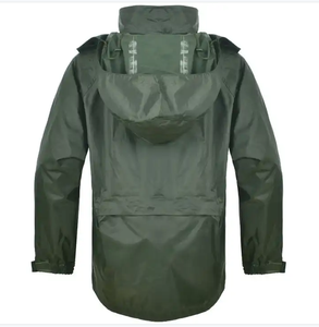 Chubasquero táctico al por mayor de fábrica Poncho de traje de lluvia verde oliva para lluvia - Product Image 2