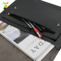 Housse pour ordinateur portable en cuir PU durable, pochette de transport pour documents professionnels, idéale pour le travail, les voyages, la maison, l'école et le bureau