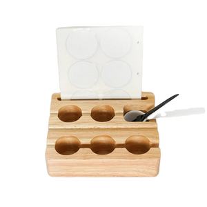 Offre Spéciale 1 ensemble de Capsules de café en bois de caoutchouc outil de remplissage avec 60 pièces joints support de dosettes de café pour dosettes d'origine <span class=keywords><strong>Nespresso</strong></span> - Product Image 1