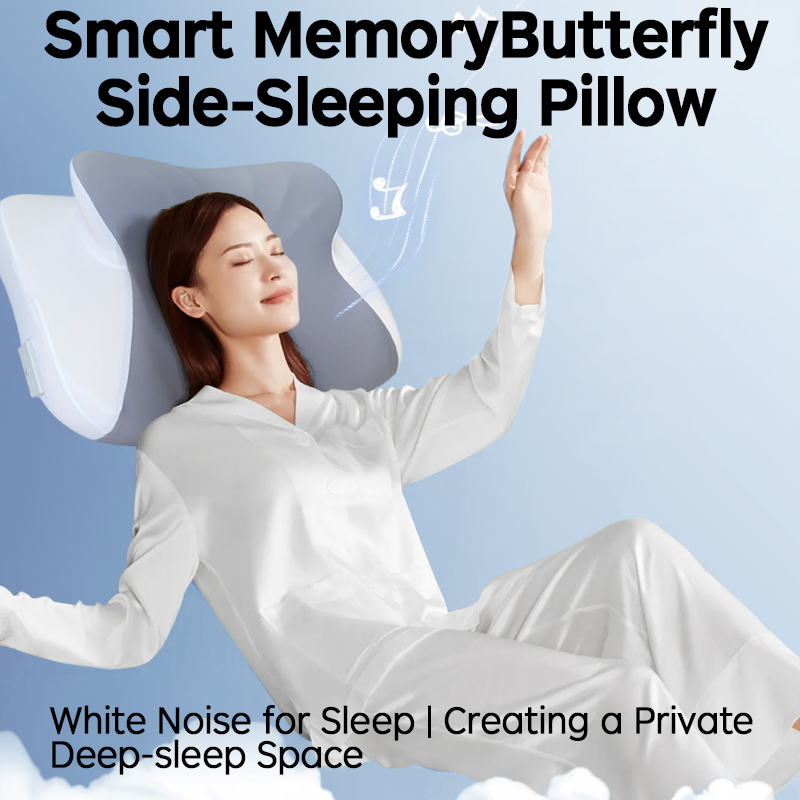 Ergonomic Butterfly Neck Pillow – Memory Foam Cervical Support Cushion with White Noise for Sleep - View 2