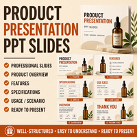 Présentation du livret produit 10cmx10cm – Diapositive de conception PowerPoint pour la version Internet MAC
