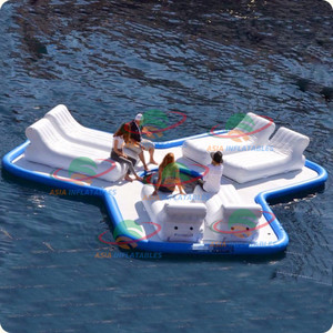 <strong>Inflatable</strong> Air <strong>Mat</strong>, <strong>Inflatable</strong> Floating Island Pool <strong>Float</strong> Water Bar Lazy River <strong>Lounges</strong> - Product Image 1