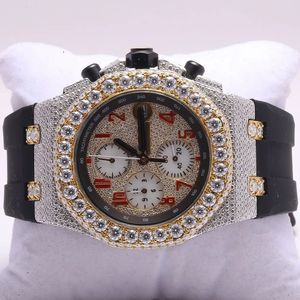 Montre-bracelet pour homme, chronographe analogique à quartz, boîtier rond en acier inoxydable, bracelet en caoutchouc de silicone sportif, modèle BJ-01 - Product Image 3