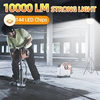 Lámpara de Trabajo LED Recargable, Lámpara de Camping de 6000 mAh, 180 LED, Lámpara de Pie Recargable con Batería para Reparaciones y Camping
