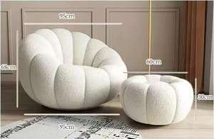 Sofá Individual de Estilo Nórdico Moderno Minimalista de Terciopelo Acolchado Reclinable Impermeable y <span class=keywords><strong>Cómodo</strong></span> con Almacenamiento para Sala de Estar - Product Image 6