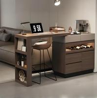 Table de bar multifonctionnelle moderne en bois écologique pour salon, meuble de cuisine, comptoir de bar