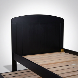 Cama King Single con Almacenamiento de Madera Radiata/MDF y Cama Nido Extraíble, Diseño Tradicional, Acabado Negro - Product Image 2