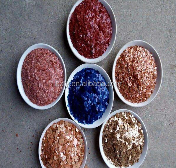 Эпоксидная напольная краска, используемая по низкой цене, цветные, по низкой цене, тонкие синтетические слюдяные чипы