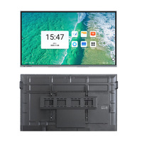 Pizarra Interactiva Multitáctil 4K Todo en Uno de 55/65/75/85 Pulgadas para Conferencias, 20 Puntos Táctiles, Cámara Integrada de 13MP, Sistema Operativo Android, 8GB