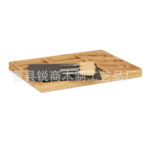 Sharp Business <b>Bamboo</b> Cheese Board 40x30cm With <b>Cutlery</b> <b>Set</b> For Home Use - Product Image 2