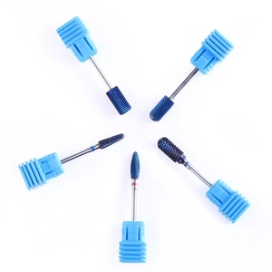 Punta per fresa per unghie in carburo di tungsteno blu liscia 2026 all'ingrosso per studi di nail art - Product Image 6
