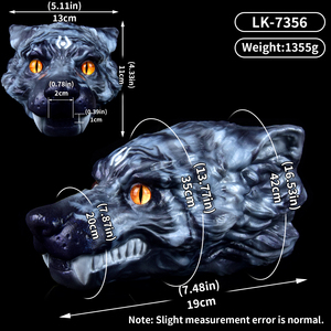 Masturbador Masculino con Cabeza de Lobo, Juguete Sexual de Silicona Realista con Boca Vaginal y Vagina de Bolsillo para Entrenamiento de Resistencia del Pene - Product Image 6