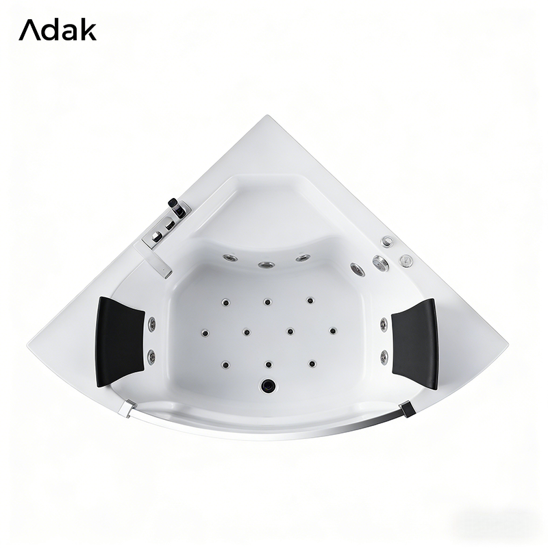 ORANGLES Freestanding Acrylic Triangle Hot Tub | Air Massage & Whirlpool Bathtub | Modern White Spa Design – orangles Qatar - full product showcase - displaying specifications - Image 5 of 6 | adapts to any space | Freestanding Acrylic Triangle Hot Tub | Air Massage & Whirlpool Bathtub | Modern White Spa Design – orangles Qatar deal New Jersey | Free Shipping ORANGLES