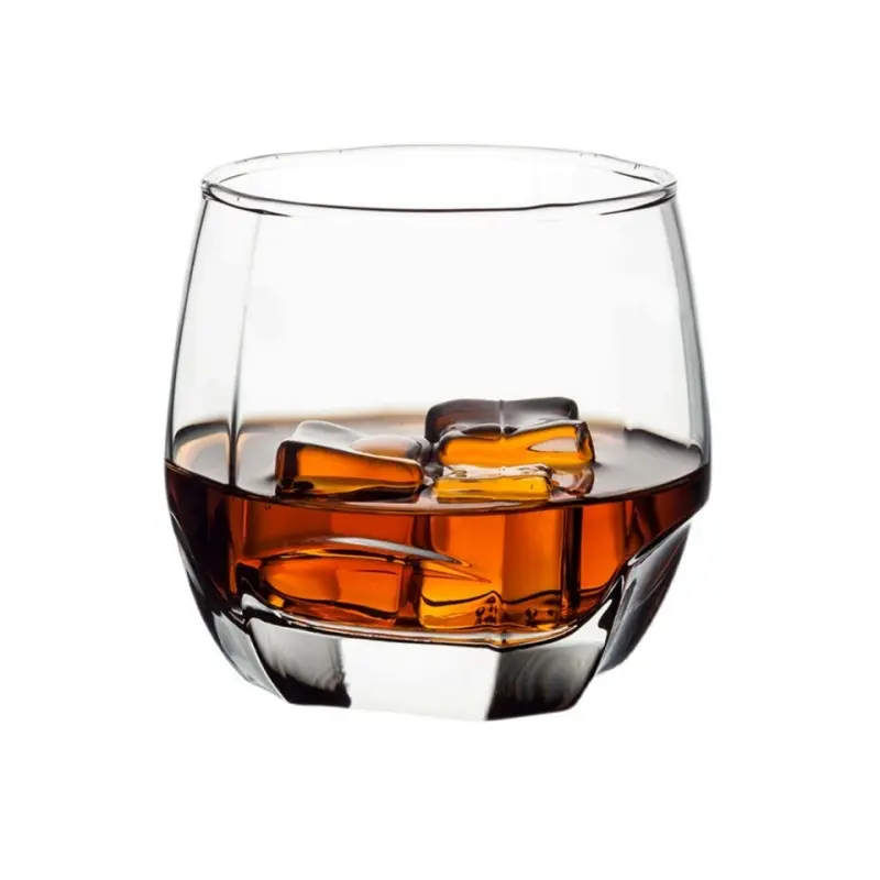 Conception personnalisée tasse en verre clair lowball cocktail whisky pour les cadeaux d'halloween