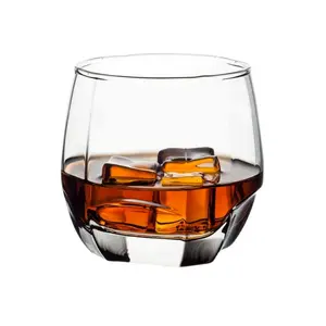 हेलोवीन उपहारों के लिए कस्टम डिज़ाइन स्पष्ट व्हिस्की पीने का ग्लास कप