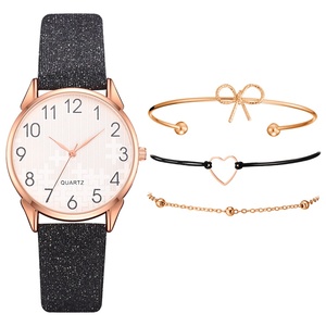 4 pezzi Set Top Style moda <span class=keywords><strong>donna</strong></span> cinturino in pelle di lusso <span class=keywords><strong>orologio</strong></span> da polso al quarzo <span class=keywords><strong>orologio</strong></span> da <span class=keywords><strong>donna</strong></span> abito da <span class=keywords><strong>donna</strong></span> Reloj Mujer <span class=keywords><strong>orologio</strong></span> <span class=keywords><strong>nero</strong></span> - Product Image 5
