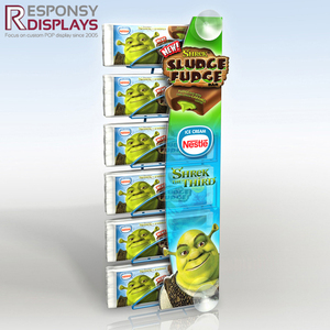 Sàn kim loại đứng <span class=keywords><strong>Rack</strong></span> hiển thị với giỏ và biểu ngữ hàng đầu cho Snack bao bì chip kẹo mì ăn liền Sử dụng bán lẻ - Product Image 5