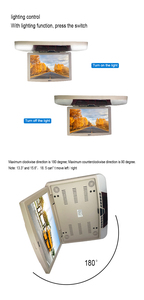 15.6-inch màn hình kỹ thuật số lật xe Roof mounted hiển thị đa phương tiện USB SD kết nối thẻ điều khiển từ xa RGB CD VCD Máy nghe nhạc - Product Image 6