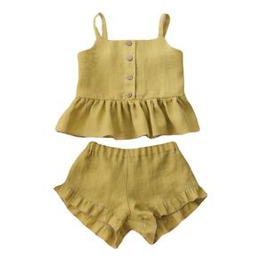 Conjuntos de Ropa para Bebé Personalizados, Conjuntos de Verano sin Mangas para Bebés Recién Nacidos, Pantalones Cortos de Algodón, Ropa Informal para Niños, Conjuntos de Dos Piezas - Product Image 1