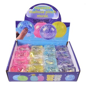 Creative Maltose Filled Tofu Squishy Soft Glittery Stress <b>Ball</b> Decompression Sensory Toy Colorful Jelly Squeeze Toy Wholesale - Product Image 5