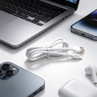 Kabel transfer data USB-C tipe-C ke USB-A 100CM, kabel pengisi daya untuk adaptor, power bank, charger, kabel lipat harga murah