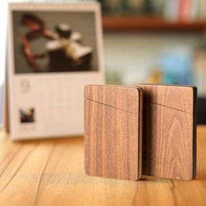 Portador de la tarjeta con cierre magnético con titular de la tarjeta de negocios madera Tarjeta de negocio de madera - Product Image 6