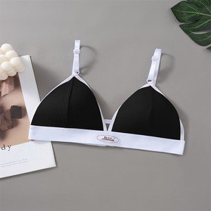 Ensemble de soutien-gorge dos beauté en forme de U pour femmes dos nu avec décoration en dentelle sous-vêtements respirants culotte Style pur désir - Product Image 6
