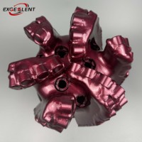Foret diamanté PDC 190 mm à 6 ailettes pour puits d'eau, outils de forage de roche, pièces de rechange pour foreuse - Vente en gros