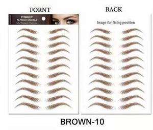 Autocollants de tatouage de beaux sourcils imperméables <span class=keywords><strong>3D</strong></span> 4D tatouage de visage décoratif de sourcil temporaire - Product Image 2
