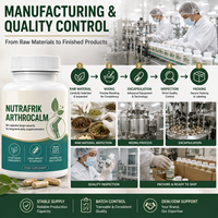Complément alimentaire pour le soutien articulaire en capsules, 60 unités, à base de plantes, soutien quotidien naturel, vente en gros, OEM, marque privée