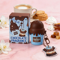 Llavero Portátil Kawaii con Aroma a Cereza, Ciruela, Chocolate Negro y Peonía, 50 ml, 1.6 oz, Aroma Dulce y Duradero para Mujer, Perfume con Aroma a Helado