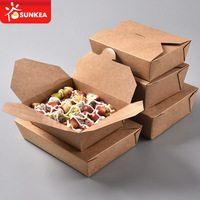 Takeaway Verpakking Pe Gecoat Food Grade Nemen Weg Papier Voedsel Doos