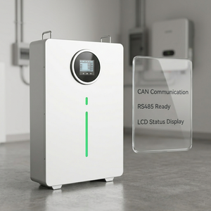 แบตเตอรี่ LiFePO4 แบบติดผนัง 51.2V 200Ah 10.24kWh สำหรับเก็บพลังงานภายในบ้าน ใช้กับระบบโซลาร์เซลล์แบบออฟกริด พร้อมระบบ BMS และหน้าจอ LCD เป็นตัวเลือกเสริม - Product Image 6