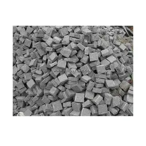 Grey Flamed Natural batu Interlock lanskap jalan masuk granit pelapis Jalan