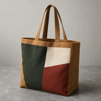 Sac de Noël personnalisable en toile de coton lavable, prêt à l'emploi et sur mesure, pour supermarché, motif Yule Full Tone, exportable et très demandé