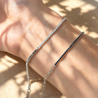 Nouvelle Tendance Chaude : Bracelet Chaîne Tennis de Haute Qualité en Argent Sterling 925 pour Femme et Fille – Cadeau Idéal, Bijoux Fins Personnalisables