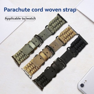 Bandes en nylon parachute tressé pour <span class=keywords><strong>Apple</strong></span> <span class=keywords><strong>Watch</strong></span> Series 44mm 45mm 42mm <span class=keywords><strong>Bracelet</strong></span> sport pour IWatch 10 9 <span class=keywords><strong>8</strong></span> SE Ultra - Product Image 3