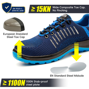 <span class=keywords><strong>Scarpe</strong></span> Antinfortunistiche Professionali con Protezione da Rischi Elettrici (EH), in Tessuto Fly Weave e Suola in PU, per <span class=keywords><strong>Siti</strong></span> di Produzione, Sneakers da Lavoro - Product Image 3