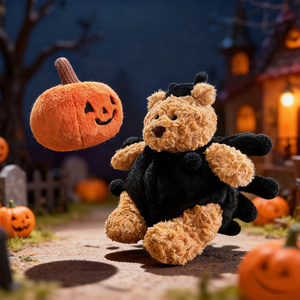 Sản Xuất Tùy Chỉnh Halloween Ngày Đen Spider Bí Ngô Gấu Thú Nhồi Bông Đậu Phộng Deer Đồ Chơi Sang Trọng Halloween Trang Trí Nội Thất - Product Image 5