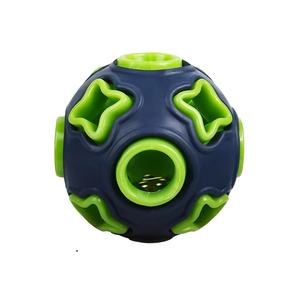 Balle à mâcher pour chien Pawmino en caoutchouc de 50 mm, motif géométrique, sonore, pour l'apprentissage et le jeu - Product Image 1