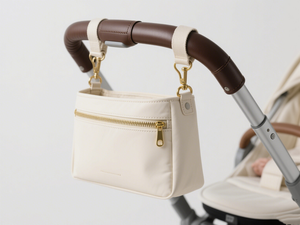 الشركة المصنعة الأزياء مخصص حفاضات منظم عربة أساسية حقيبة حفاضات جلدية نباتية حقيبة العلبة عربة للأم - Product Image 2