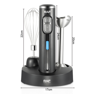 RAF 200W Cordless Blender Set 4 In1 Rechargeable Hand Mixer Food Processor Multi-function 2000mAh Battery 700ml Cup BPA Free Mul - Product Image 5